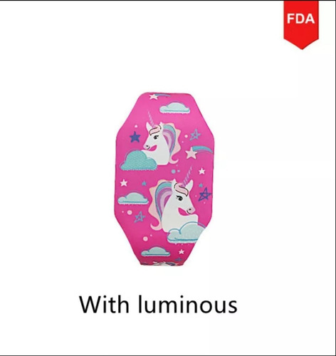 Reloj Unicornio Para Niños, Luminoso, Led. 