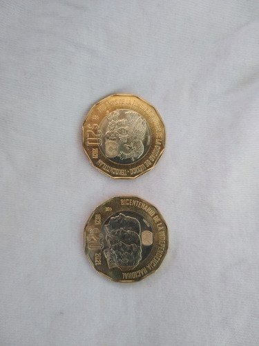 Dos Monedas Conmemorativas De $20 Pesos