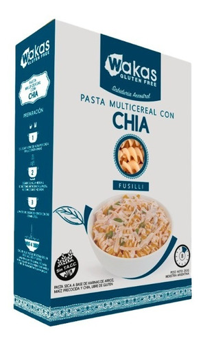 Fideos Wakas Multicereal - 5x250gr - Sin Tacc 