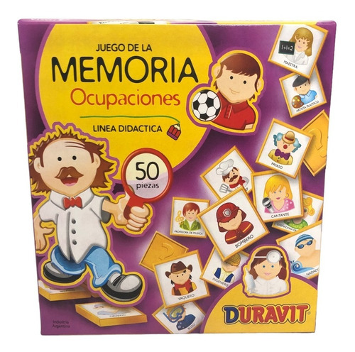 Juego Memoria Duravit Ocupaciones Línea Didáctica 50 Piezas