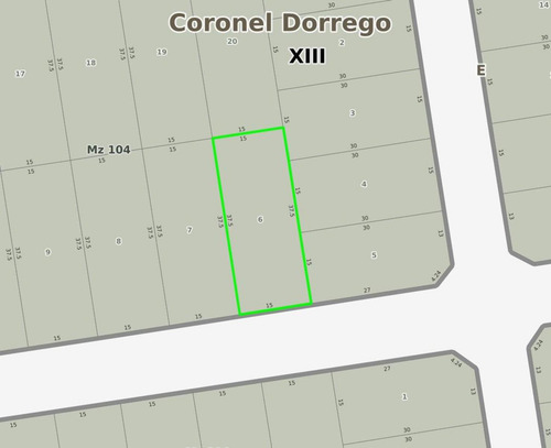 Terreno En Venta - 562mts2 - Coronel Dorrego