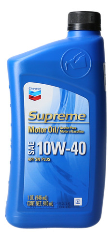 Aceite Chevron 10w40 1 Lt Supreme. Mineral Diesel