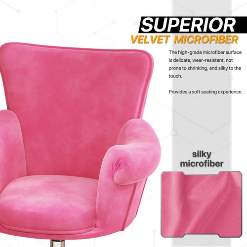 Monibloom Silla De Escritorio De Maquillaje Con Reposabrazos