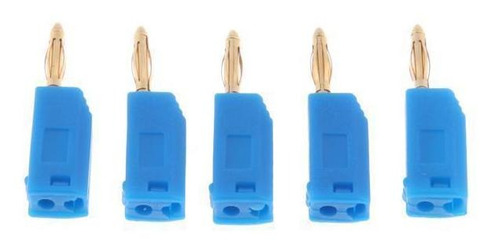 3x 5x Conector Tipo Banana Apilable De Cobre Chapado En