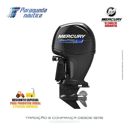 Imagem 3 de 9 de Motor De Popa Mercury 4 Tempos 150hp Xl 3.0l Efi Seapro