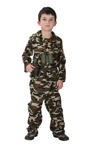Disfraz De Soldado Especial Para Niños Y Niñas