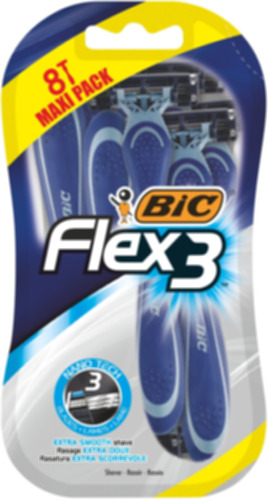 Bic Flex 3 Comfort - Maquinillas De Afeitar Para Hombre, Paq