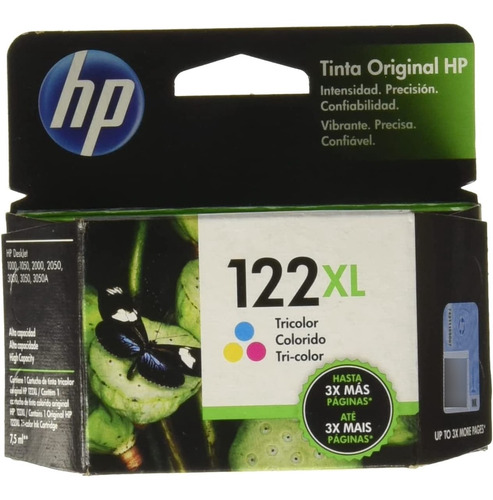 Cartucho De Tinta Hp 122xl Negra Original