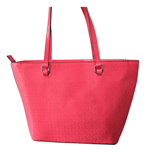 Guess Bolsopara Mujer En Color Rosa Rosa Chicle Rayas Níquel Rosa Chicle