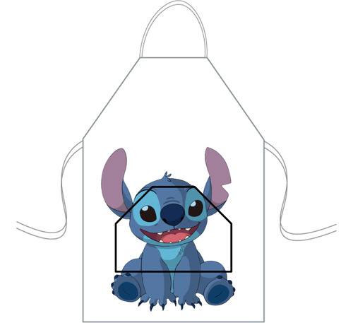 Delantal Cocina Mediano Para Niños Mini Chef Personalizado Stich 20 Personalizado