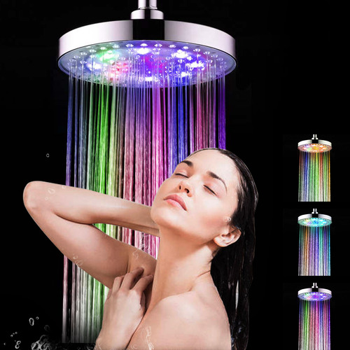 Regadera Led 8 Pulgadas Cambio De Color Automático Para Baño