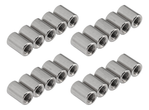 Tuerca De Conector M6, Varilla Redonda De Acero Inoxidable,