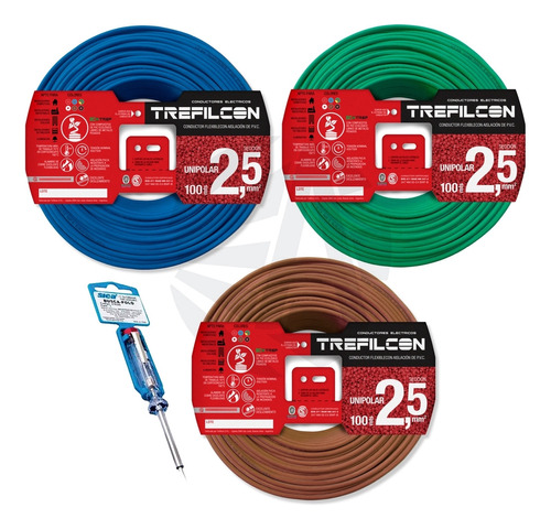 Cable Unipolar Trefilcon 2.5mm Pack X300mt+buscapolo Sica Ea