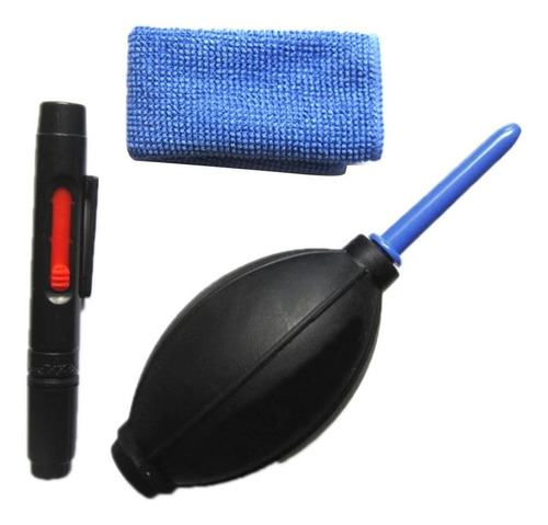 Kit Para Limpeza Câmera Dslr - Bomba/caneta/flanela