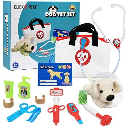 Pretend Play Pet Examine &amp; Treat Vet Veterinary Doc...