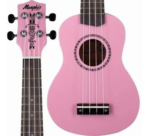 Imagem 2 de 5 de Ukulele Soprano Memphis By Tagima Honu Flamingo Pink