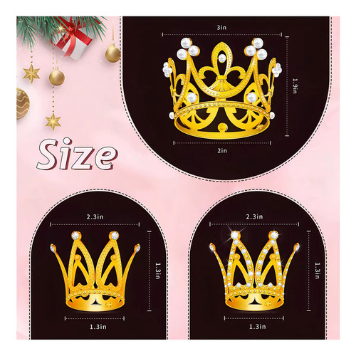 Xt Decoración For Tartas En Forma De Corona, 15 Unidades,