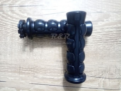 Manopla Metal Preta Moto Custom 22mm 7/8 Virago Intruder
