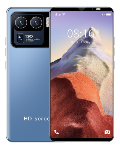 Teléfono Inteligente Android Barato M20 Uitra 5.45 Pulgadas Ram 16gb Y Rom1tb Azul