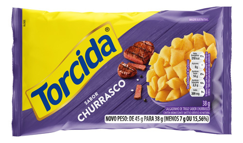 Salgadinho de Trigo Torcida churrasco 38 g