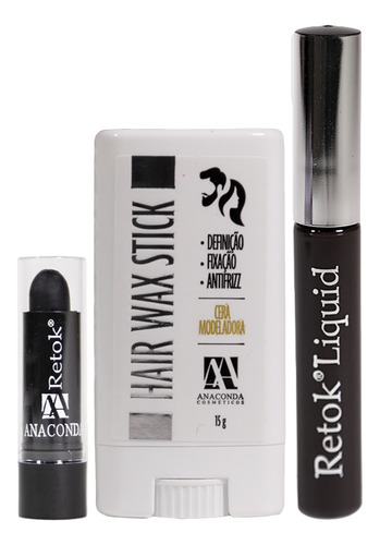Retoque De Raiz Batom Cabelo Bastão Antifrizz Retok Liquid Tom Escuro