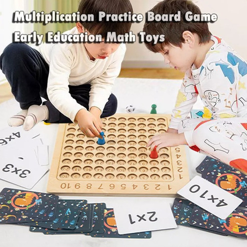 // Montessori Tabla De Madera Matemática Multiplicar Tabla