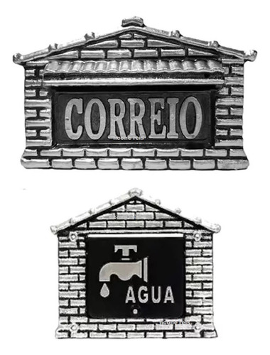 Caixa De Correio Muro E Portão Colonial E Visor Agua 