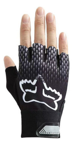 2 Pares De Guantes Transpirables Para Montar Con Medio Dedo