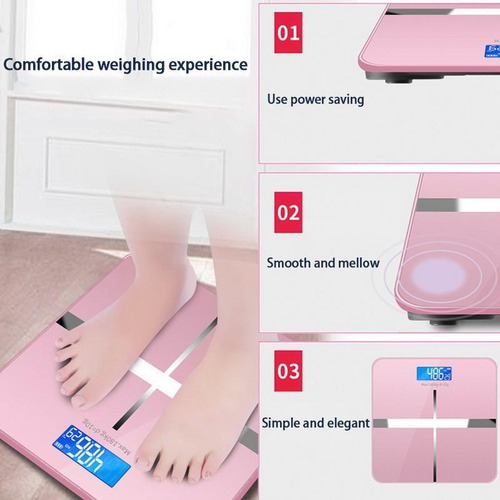 Nueva Báscula De Piso De Vidrio Smart Digital Báscula