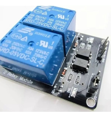 Módulo 2 Relevadores Relay 5v 10a Para Arduino Y Robótica