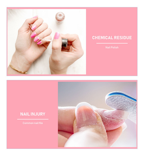 50 Limas De Esponja Para Uñas, Limas Reparadoras De Uñas