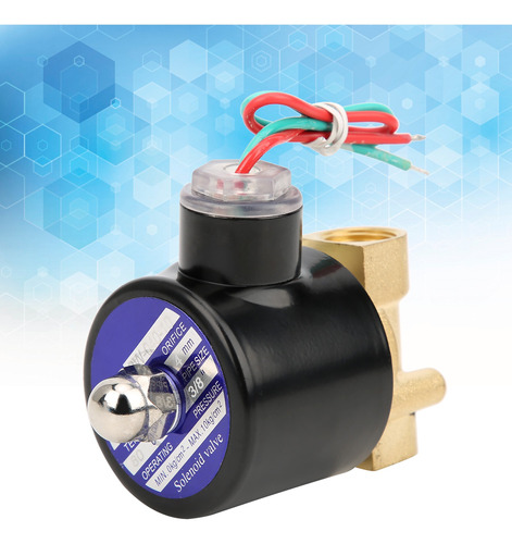 Dc24v G3/8in Latón Electroválvula Solenoide Normalmente Cerr