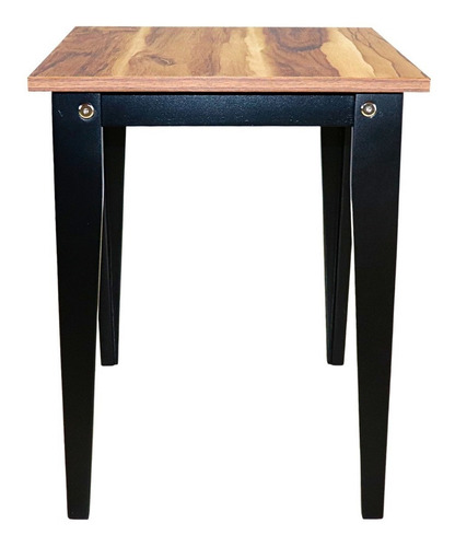 Mesa Lateral De Sala Moderna Mesita Auxiliar De Madera Alta Color Parota