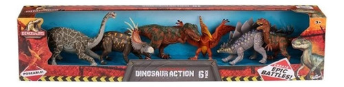 Dinosaurios Figuras Articuladas Kid Galaxy 6 Piezas 