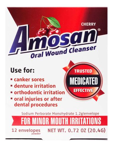 Amosan Limpiador Oral De Heridas - Cereza