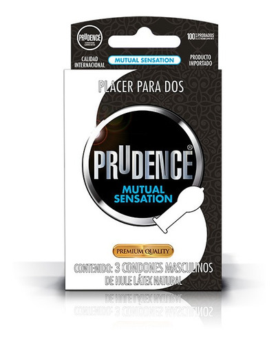 Prudence Mutual Sensation Condones 3 Piezas