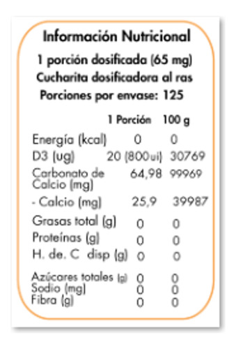 Vitamina D3 En Polvo 5gr Dulzura Natural Pack 3
