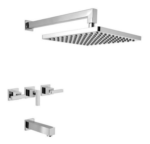 Imagen 4 de 5 de Juego Griferia Baño Peirano Castilla Ducha Bidet Leve