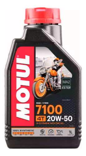 Aceite 20w50 Motul 4t 7100 Sintetico Ma2 / 1lt.
