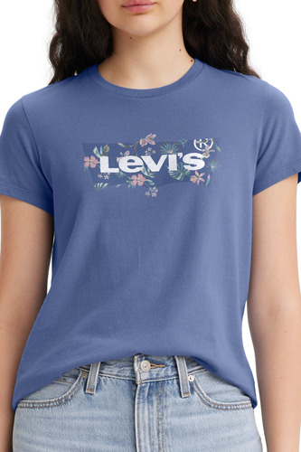 Polo Mujer Lisa Logo  Azul Levis 17369-2458