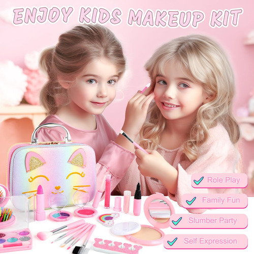 Kit De Maquillaje Smallzi Kids Para Niñas De 5 A 8 Años Con