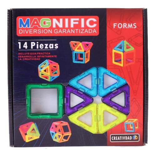 Imagen 4 de 10 de Bloques Imanes Didáctico Magnéticos Magnific Forms 14