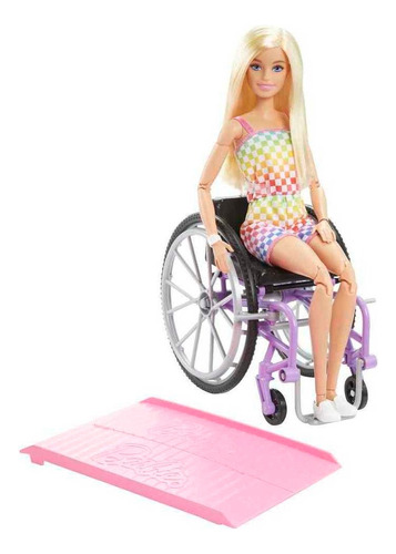 Barbie Fashionista Muñeca Silla De Ruedas Morada