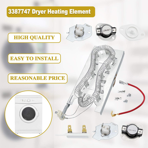 Kit De Elemento Calefactor 3387747 Wp3387747- Compatible