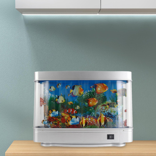 Lámpara De Acuario De Fondo Móvil Artificial Tropical