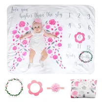 Comprar Manta Mes De Sophia&nikolas Niña Corona De Flores,...