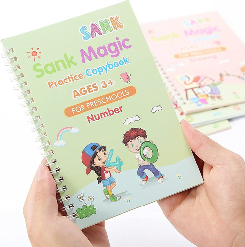 Magia Hundido - Kit De Cuaderno De Caligrafía Reutilizable 4