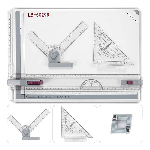 Mesa De Trabajo Portátil A3 Con Regla Paralela