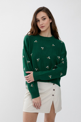 Sweater Con Bordados Rimmel