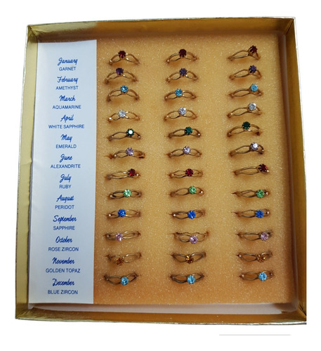 Anillos Para Souvenir O Cotillón  Caja X 36 U.